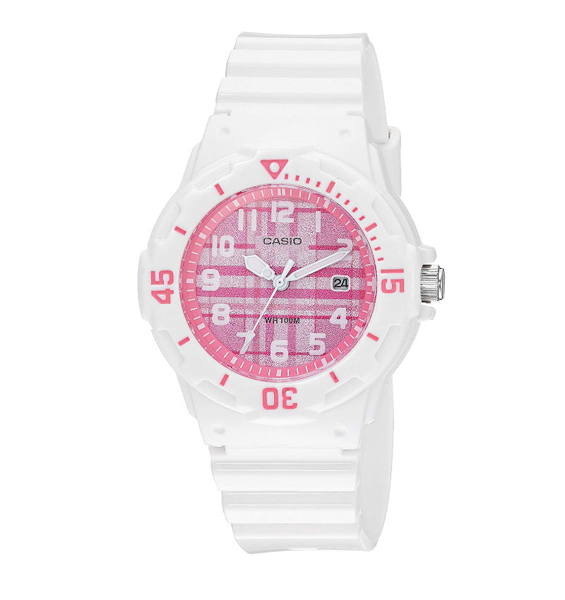 Reloj análogo para niños correa de resina rosado Casio –